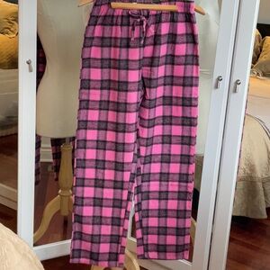 Women’s Nathalie S Pink and Black Plaid Pajama Pants